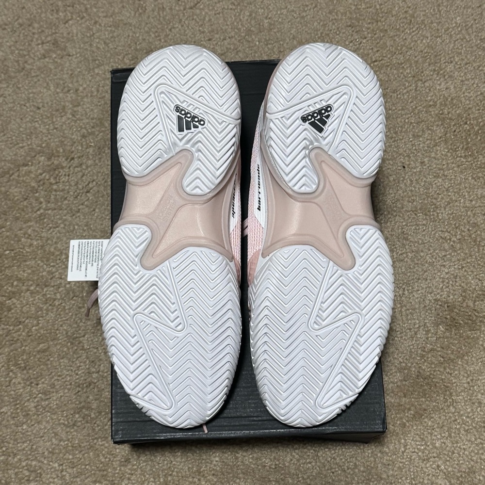 Adidas Barricade 13 Tennis Pickleball Court shoes womens size 10.5 pink/white - Picture 4 of 6